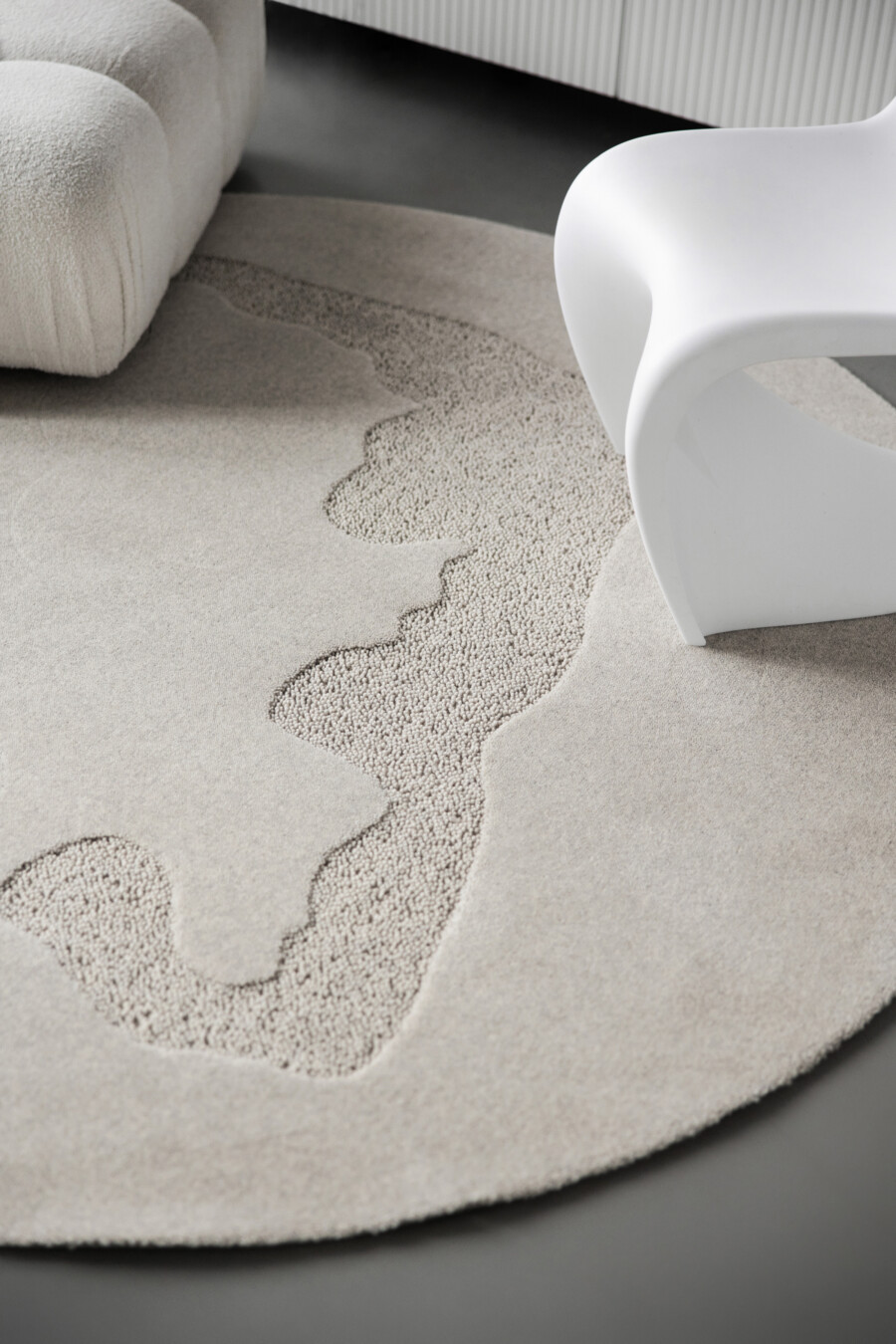 Morphic ATOLE jasny szary koło